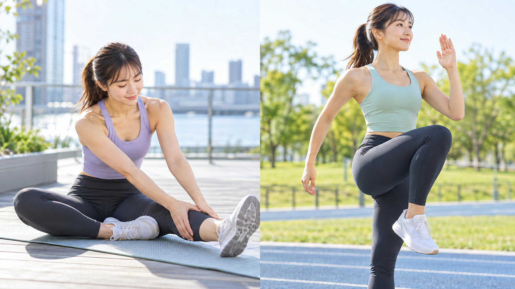 静的ストレッチと動的な身体の準備